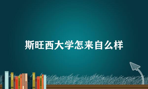 斯旺西大学怎来自么样