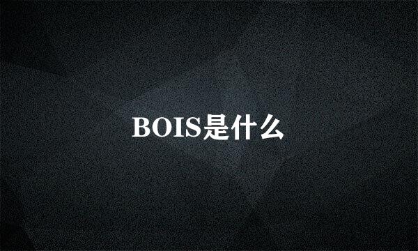 BOIS是什么