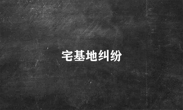宅基地纠纷