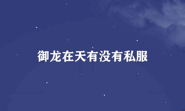 御龙在天有没有私服