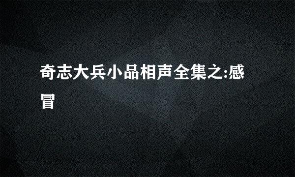 奇志大兵小品相声全集之:感冒