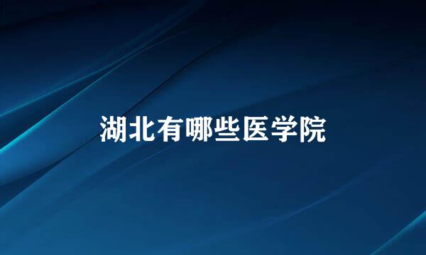 湖北有哪些医学院