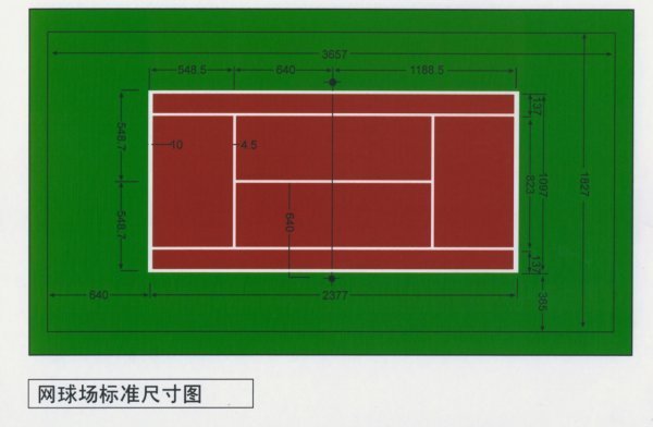 网球场的标准尺寸是多少？