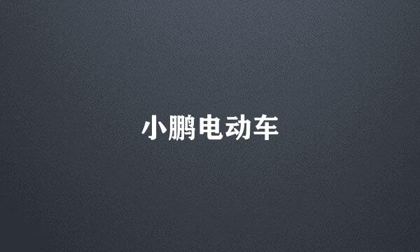 小鹏电动车