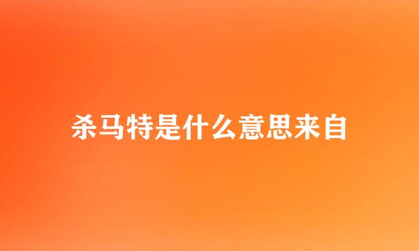杀马特是什么意思来自
