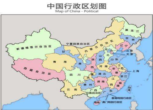 中国省级地图