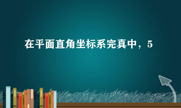 在平面直角坐标系完真中，5