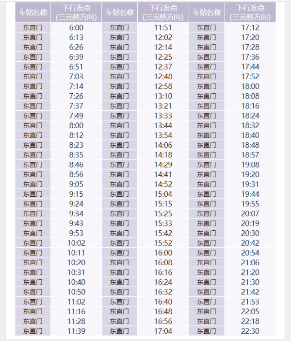 首都机场地铁线时间段