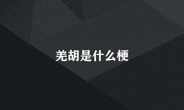 羌胡是什么梗