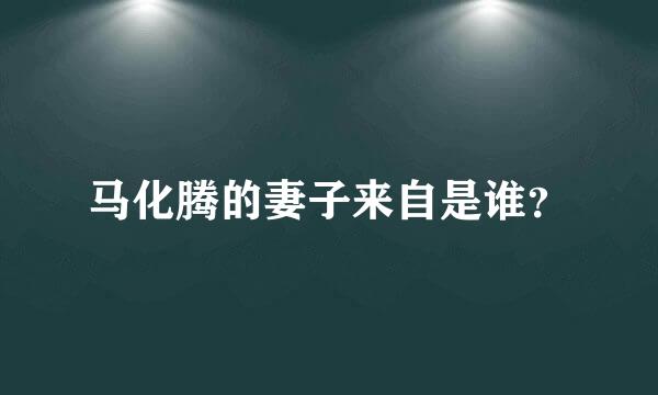 马化腾的妻子来自是谁？