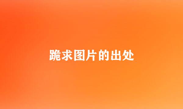 跪求图片的出处