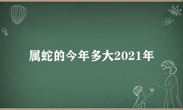 属蛇的今年多大2021年