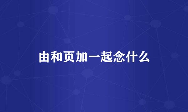 由和页加一起念什么