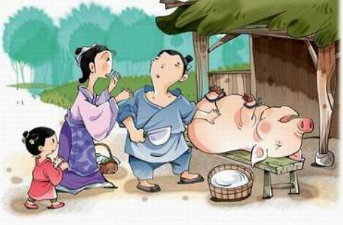 曾子杀猪取信的故事