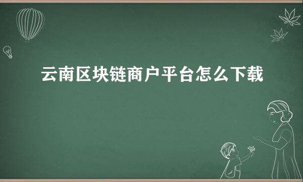 云南区块链商户平台怎么下载
