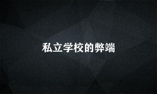 私立学校的弊端