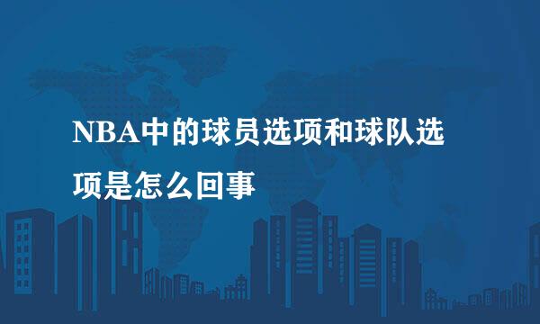 NBA中的球员选项和球队选项是怎么回事