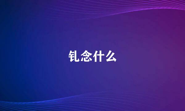钆念什么
