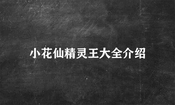 小花仙精灵王大全介绍