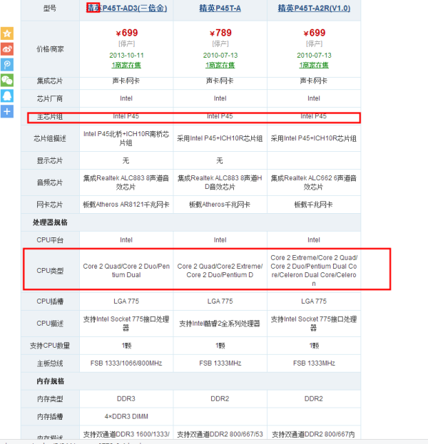 精英p45的主板支持最大c武燃此销饭pu是多少？