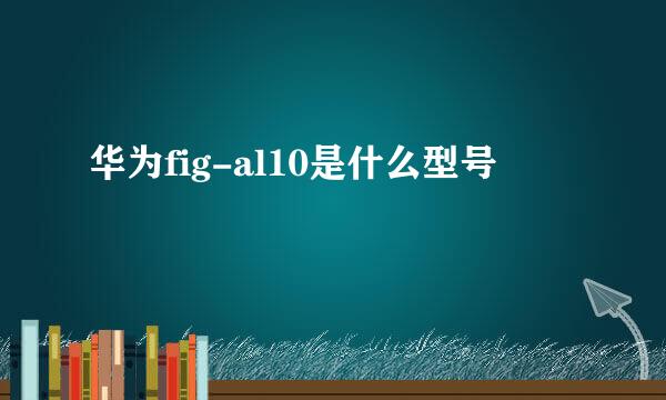 华为fig-al10是什么型号