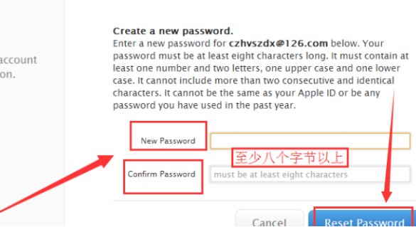 appleid.applecom/zh_cn重设密码怎么做？