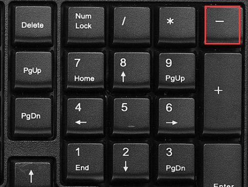 怎么用电脑键盘打减号?