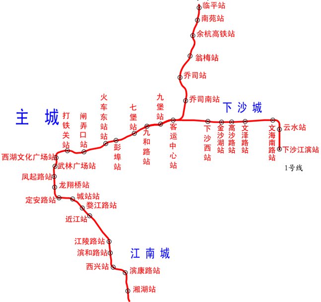 从杭州火车站到西湖应该坐地铁几号线