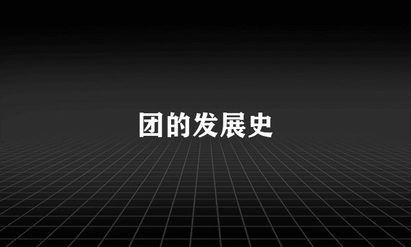 团的发展史