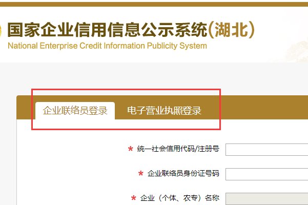 国家企业信息公示系统（湖北）
