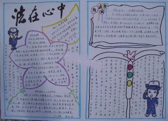 祖国在我心中,法治伴我成长(手抄报)