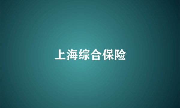 上海综合保险