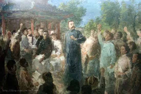 首歌十月革命影响在中国率先举起马克思主义旗帜的是