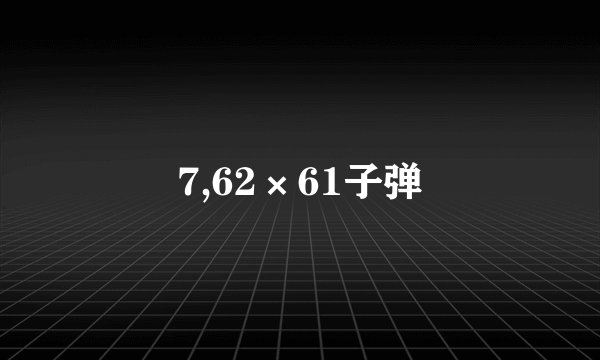 7,62×61子弹