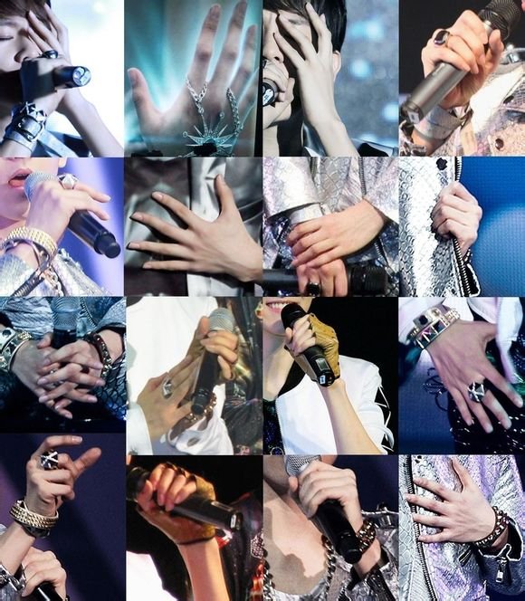 EXO-K边伯贤的手的图片,伯贤的美手的图片。