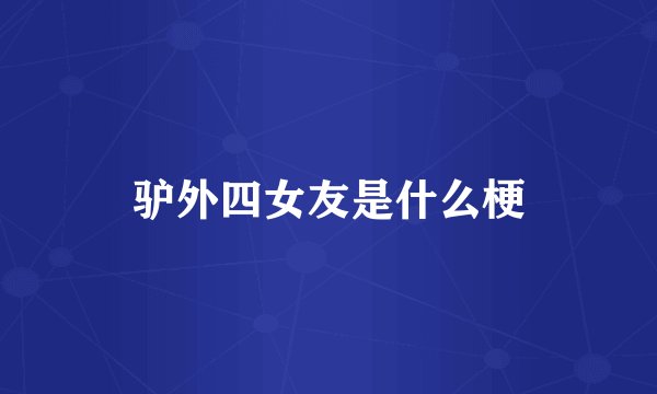 驴外四女友是什么梗