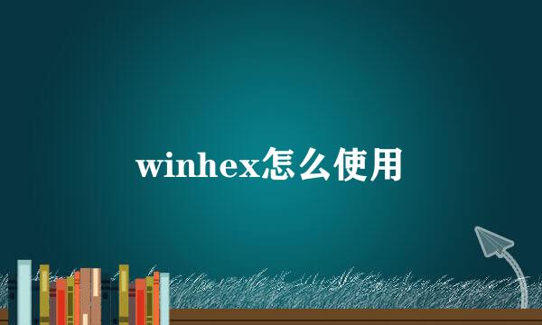 winhex怎么使用