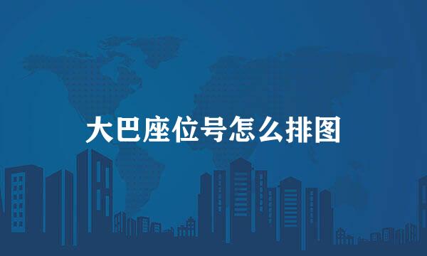 大巴座位号怎么排图
