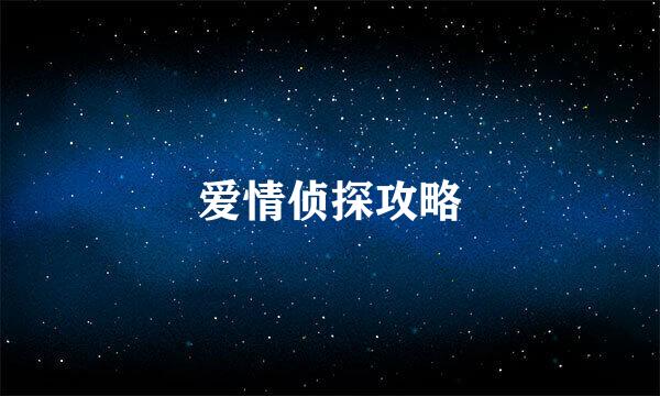 爱情侦探攻略