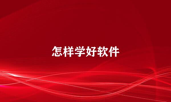 怎样学好软件