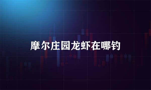 摩尔庄园龙虾在哪钓