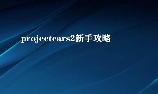 projectcars2新手攻略