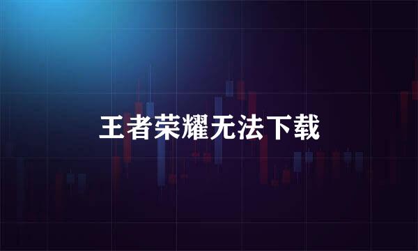 王者荣耀无法下载