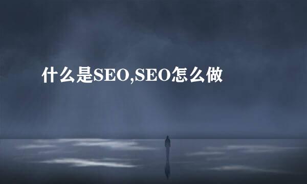 什么是SEO,SEO怎么做