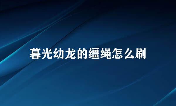 暮光幼龙的缰绳怎么刷
