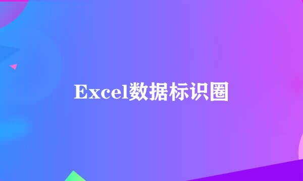 Excel数据标识圈