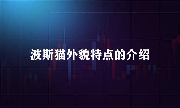 波斯猫外貌特点的介绍