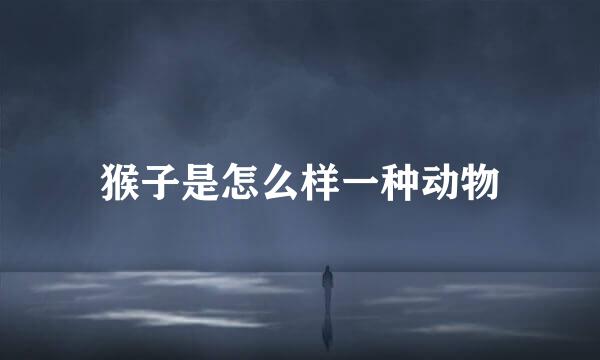 猴子是怎么样一种动物