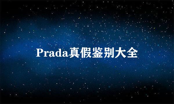 Prada真假鉴别大全