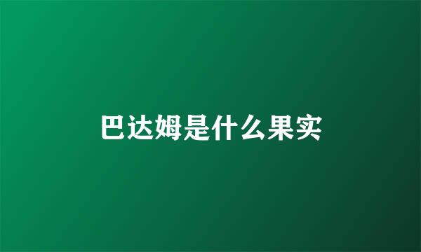 巴达姆是什么果实